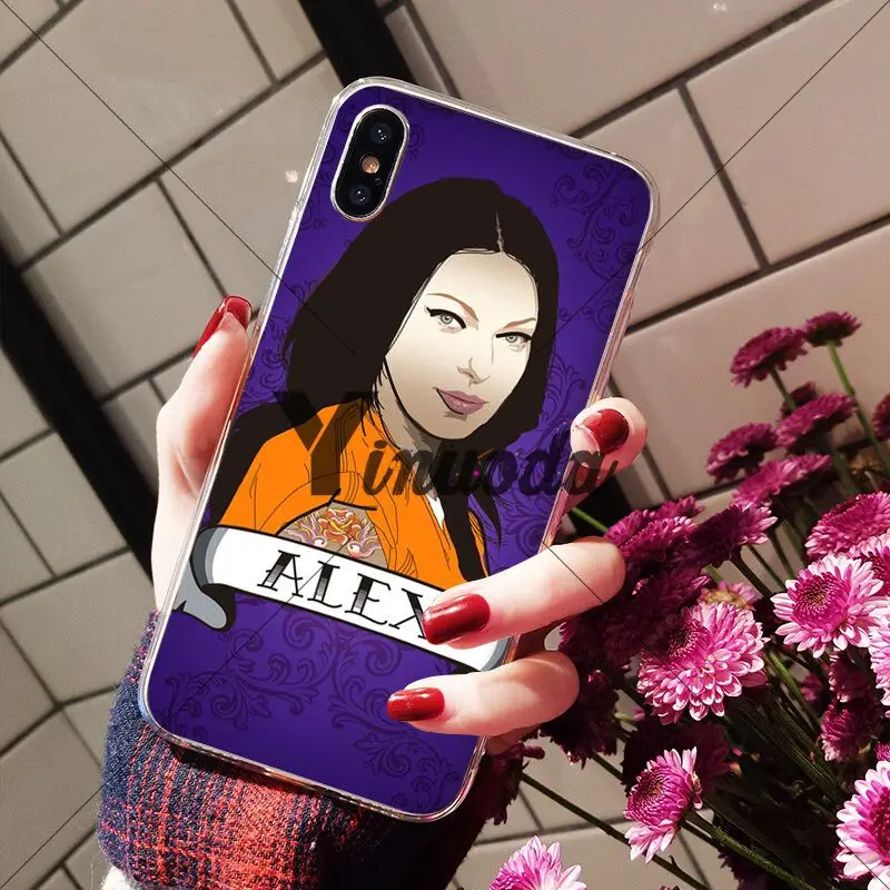 Yinuoda Orange-это новый черный Красочный милый чехол для телефона Apple iPhone 8 7 6 6S Plus X XS MAX 5