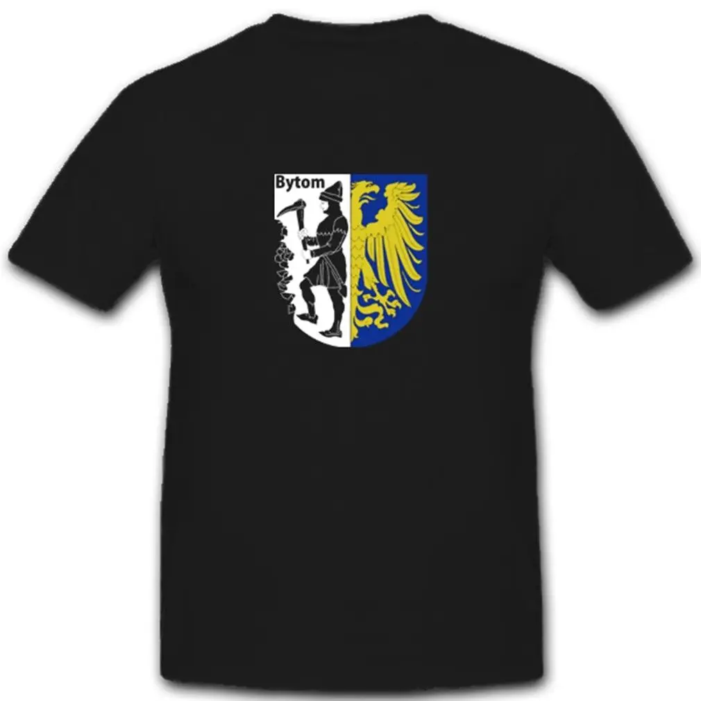 

2019 ropa de marca de verano Bytom Heraldisch stadtwappenders Gewendeter Bergmann Gestein hacke-camiseta novedad camiseta