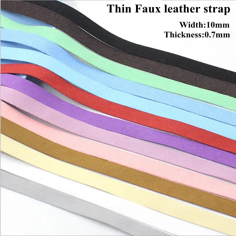 15 м шнурок из искусственной кожи 10 мм тонкий замшевый шнур/кружево/полоса сделай