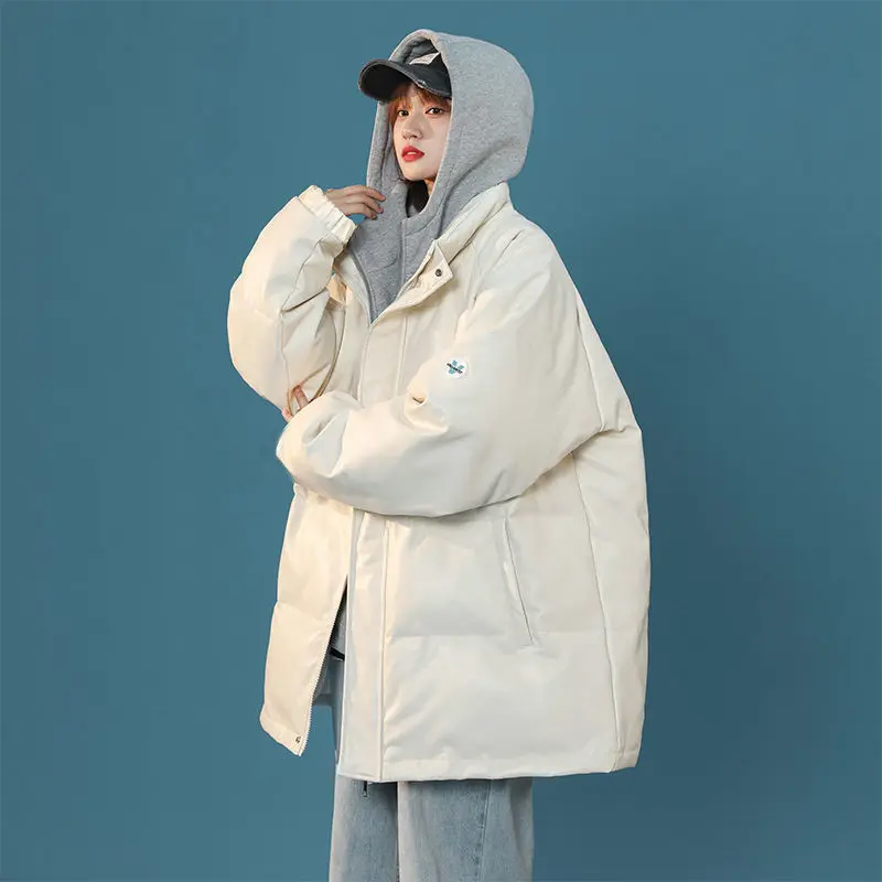 Jacket Women Winter Thick Hooded Oversize Jacket Korean Style Loose Design Sense All-match Cotton Jacket  Jacket Women