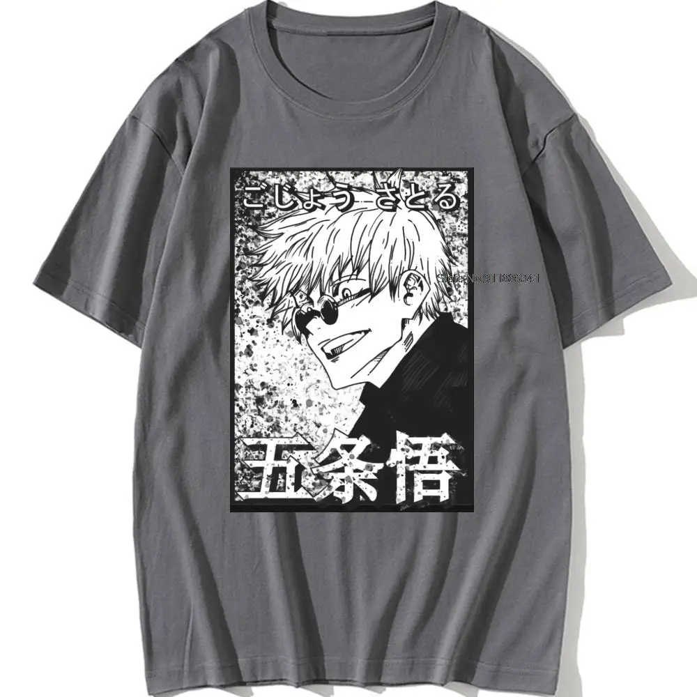 

Men's Japan Anime Casual Jujutsu Kaisen T Shirt Funny Summer 2021 Hot sale T-Shirt Harajuku Loose Tshirt Street INS Fashion Tees