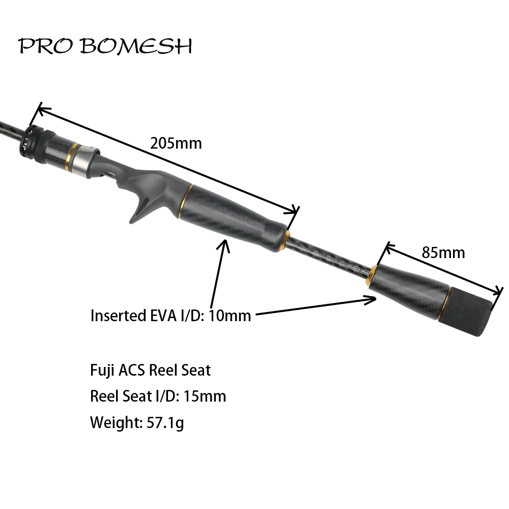 Pro Bomesh 1 комплект Fuji ACS ECS катушка сиденье из углеродного волокна сплит-ручка прикладочная ручка литье ручка комплект DIY Удочка аксессуар