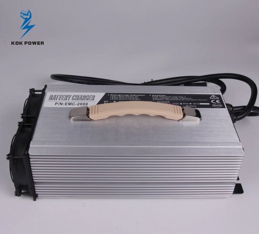 

2000W high power smart electric vehicle lithium battery charger wholesales