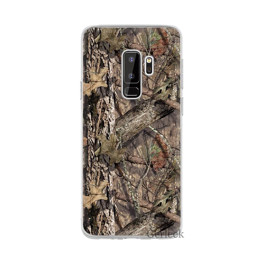 9 Чехол для телефона из ТПУ для Samsung Galaxy S6 S7 край S8 S9 S10 S10E Plus Note 8 9 M10 M20 M30 M40 крышка Realtree зёленая камуфляжная - Цвет: 9