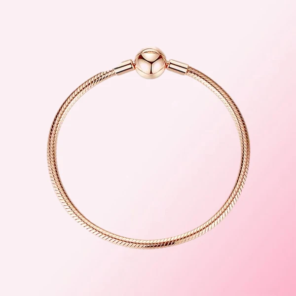 Женский гладкий браслет из серебра 100% пробы с подвеской|Гибкие и жесткие