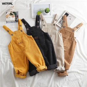 YATFIML детские штаны 0-3Yrs Комбинезоны и штаны для маленьких мальчиков и девочек, вельветовые комбинезоны детский комбинезон, Одежда для новорожденных, комплекты одежды со штанами