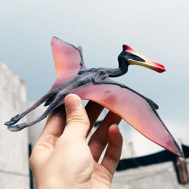 Simulation Quetzalcoatlus Original Pterodactyl Predator Action Figures Dinosaur Animals Model PVC Toy Child Kids Decor Gift | Игрушки и