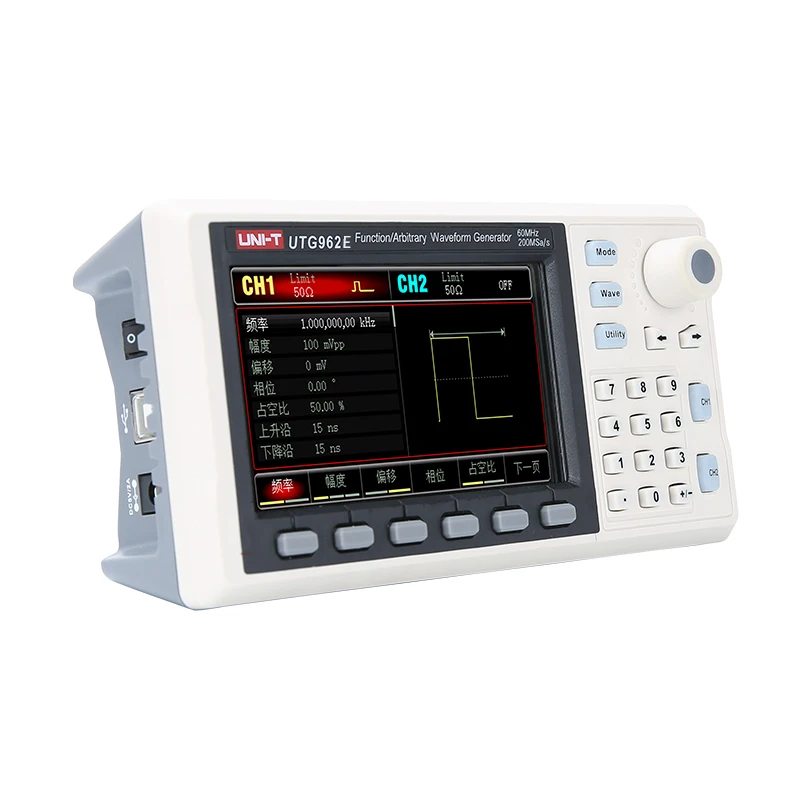 

UNI-T UTG962E Function/Arbitrary Waveform Generator Output Frequency Range: 1Hz-30MHz/60MHz 2 Channel