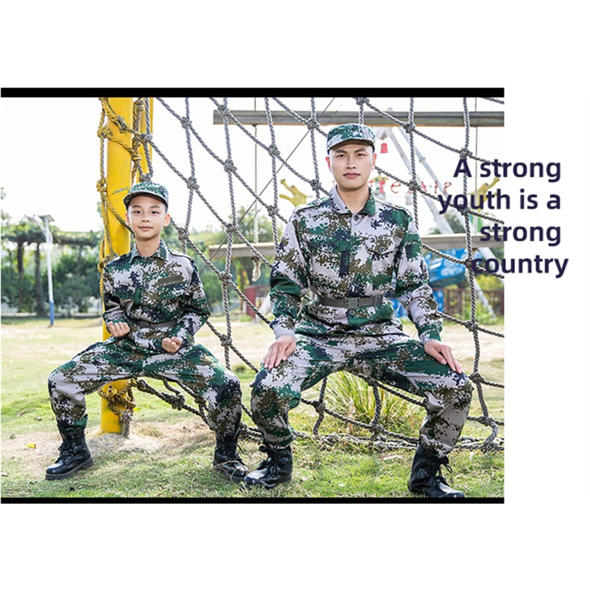 Уличная тактическая детская Военная Униформа спецназа камуфляжный мужской