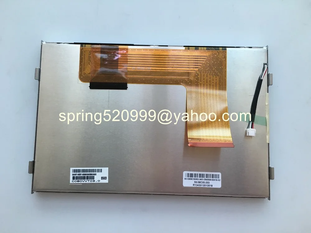 Новый AUO 8 0 дюймовый ЖК-дисплей с конденсатором сенсорный экран c080vt03.0 C080VVT03 для Skoda