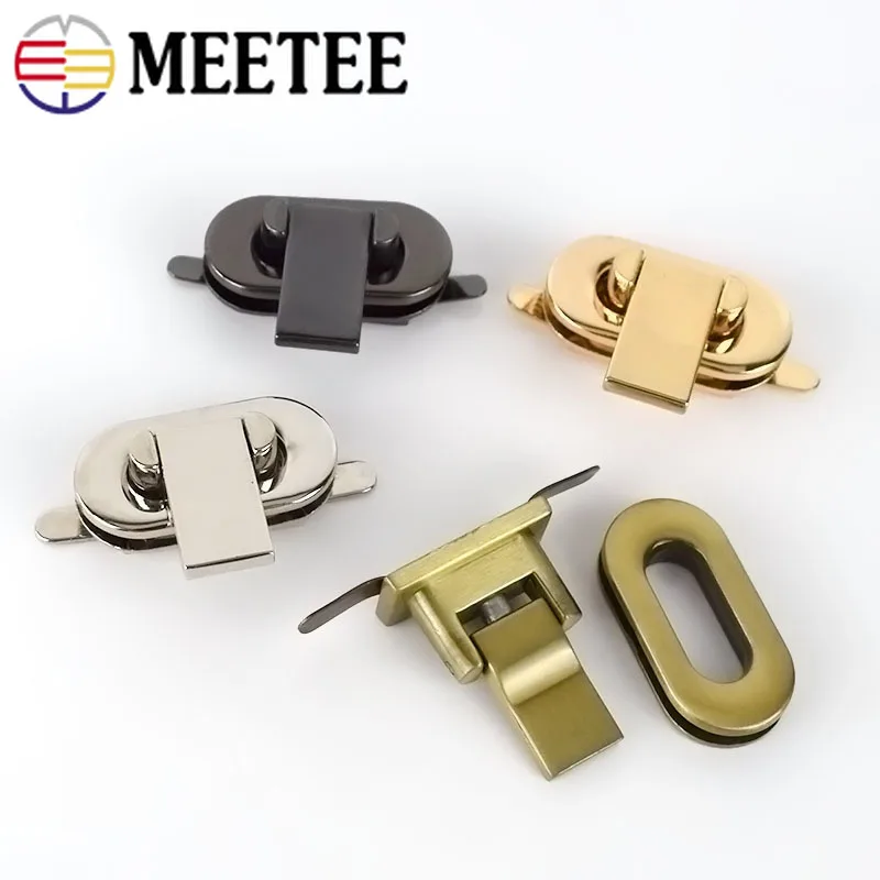 2 шт. овальная сумка 34x15 мм с металлическими замками Сумка поворотным замком для