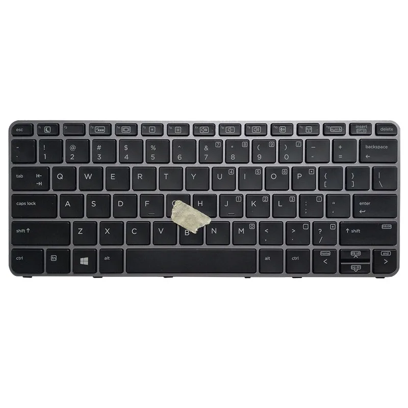 Новая клавиатура для ноутбука с подсветкой HP Elitebook 725 G3 820 серебряная рамка/мышь