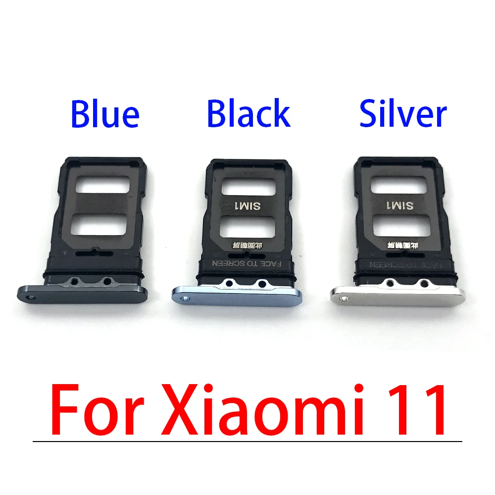 

50 шт./лот, держатель слота для Sim-карты для Xiaomi Mi 11 Mi11, запасная часть