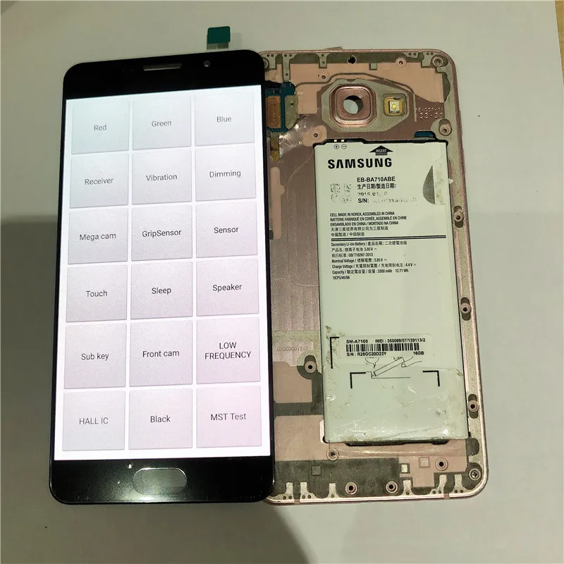 Youqi lcd s для Samsung Galaxy A7 A710 A710F A710M AMOLED телефон lcd дисплей кодирующий преобразователь сенсорного экрана в сборе