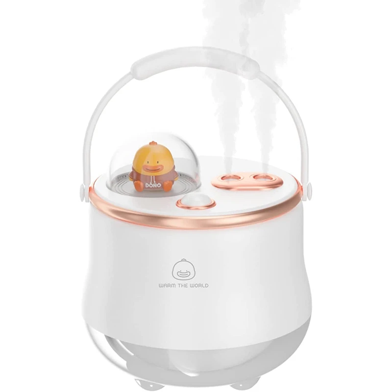 

Mini Humidifier Cute Cold Mist Humidifier Adjustable Spray Dual Modes,400Ml Portable Humidifier,For Office,Travel