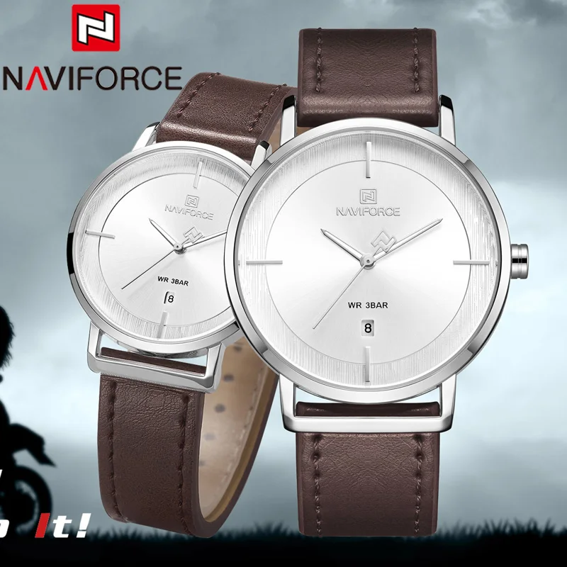 NAVIFORCE мужские и женские наручные часы Топ бренд класса люкс водонепроницаемые из