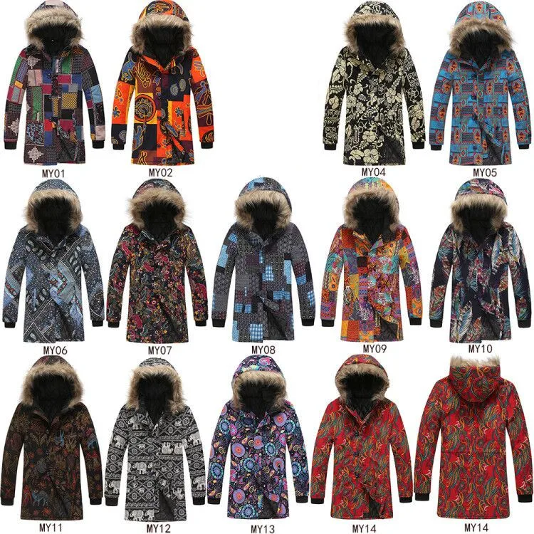 

2019 Men's Winter Coat New Fashion Thick Warm Fur Collar Outdoor Male Casual Zipper Single Breasted Outdoor Parkas L-5XL