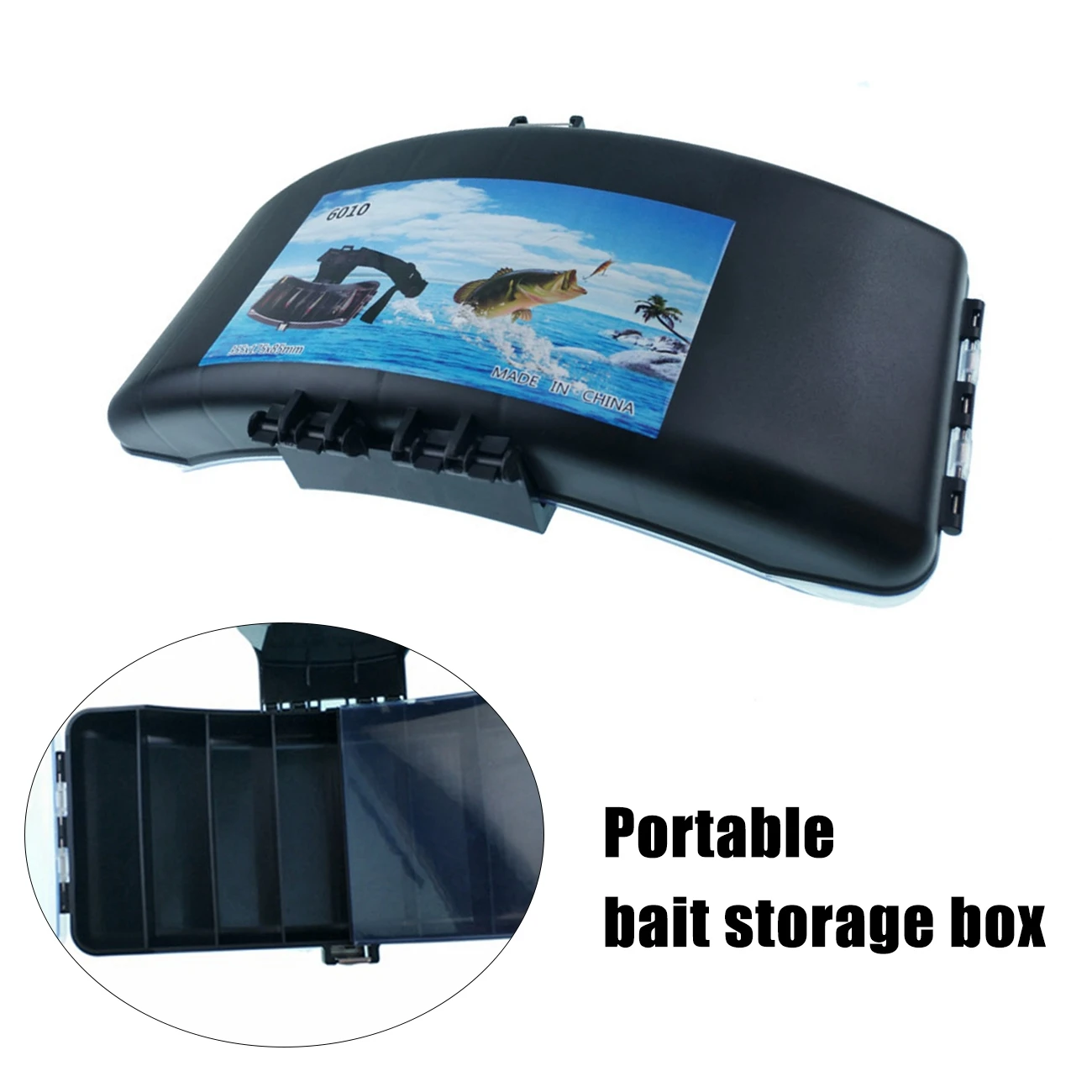 

Fishing Tackle Box Multi-Functional Waist Fishing Bait Boxes Case for Lures Baits Hook Portable Fishing Accessory Organizer