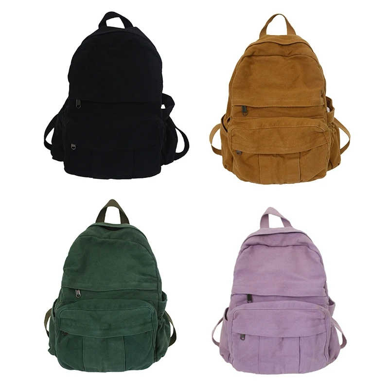 

Модный женский холщовый рюкзак, дорожная школьная сумка для девочек-подростков, сумки на плечо для ноутбука для колледжа