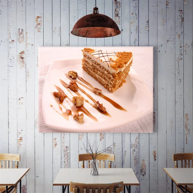

Pancake Cake Small Poster Delicious Food Canvas Painting Modern Wall Art Picture Kitchen Living Room Home Decoration