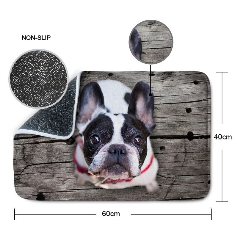 Забавные передний коврик у входной двери 3D Животные для собаки Гостиная Спальня