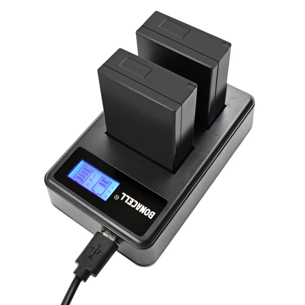Аккумулятор для камеры Powtree NP F550 NPF550 с ЖК экраном и двойным зарядным устройством