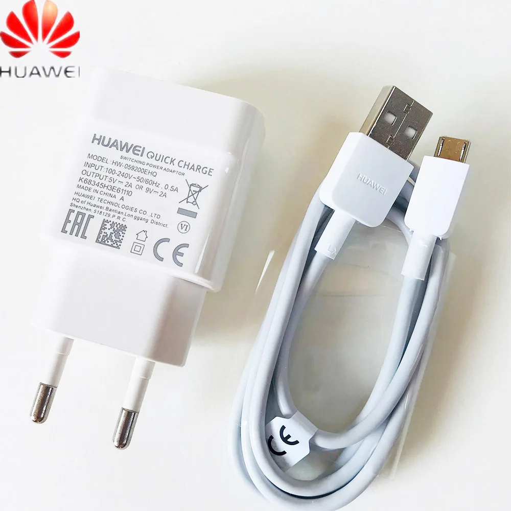 Оригинальное быстрое зарядное устройство Huawei 18 Вт QC2.0 9 в 2 а с европейской вилкой
