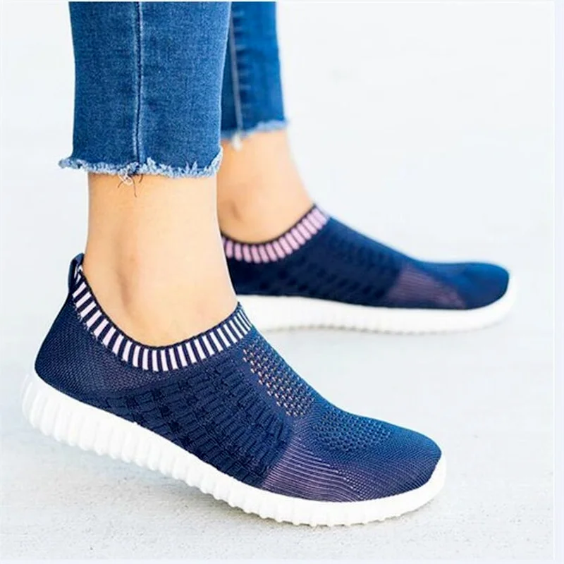 

Spring And Summer Women's Sports Shoes Flying Woven Mesh Breathable Women's Shoes Outdoor Fitness Light Shoes Travel Shoes