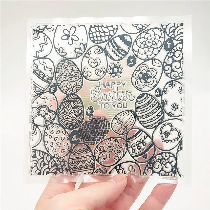 Прозрачные штампы для скрапбукинга пасхальные яйца | Дом и сад