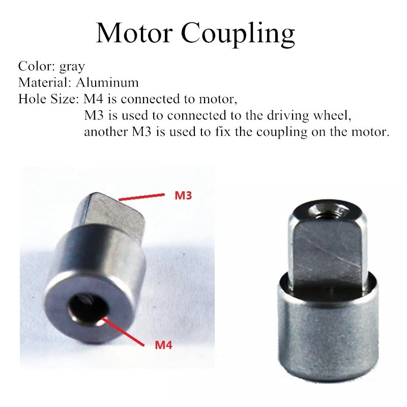 4 шт./упак. металлические соединения мм 5mmm 6 Двигатель разъем для приводное колесо