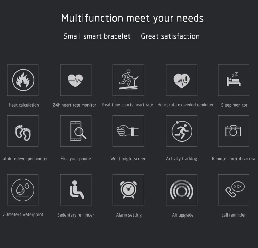 Longet умный Браслет M4 спортивный браслет FitnessTracker водонепроницаемый монитор HeartRate с монитором сна мужские часы для IOS xiaomi
