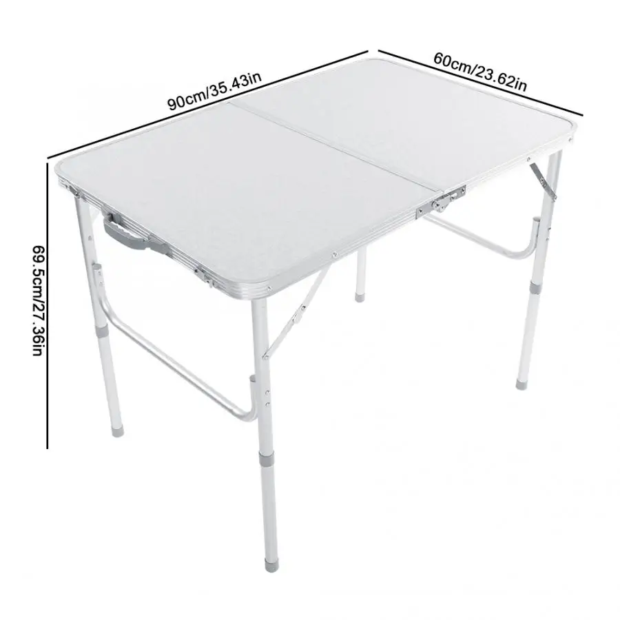 Складной настольный столик портативный из алюминиевого сплава для кемпинга сада