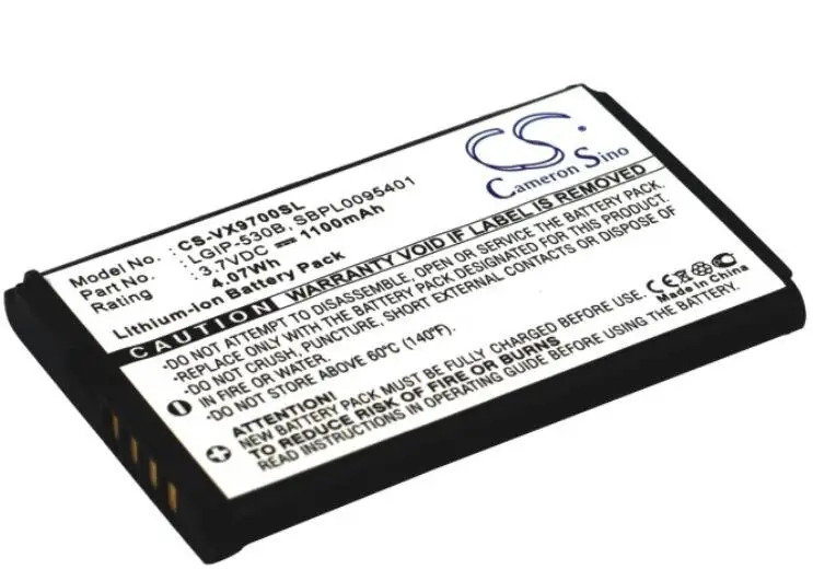 Cameron sino 1100 мАч батарея для LG Versa VX9600 VX9700 вызов LGIP-530B LGIP-930B SBPL0095401 SBPL0095601 | Мобильные
