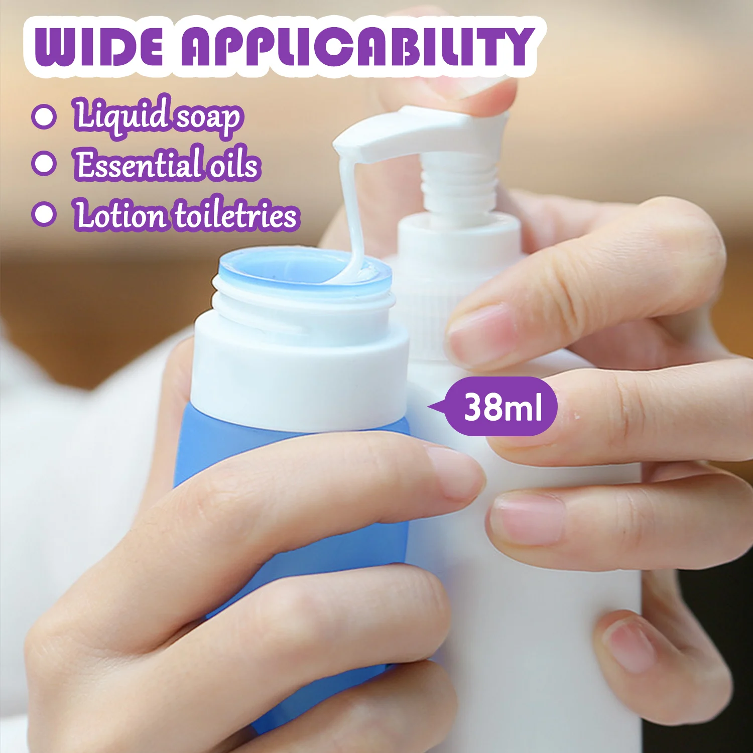 Пустая силиконовая Бутылка для путешествий 4 шт. 1 3 унции многоразовые