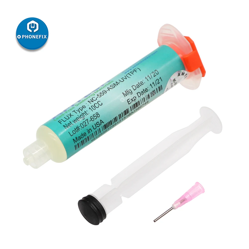 AMTECH NC 559 набор для дозирования флюса включая Плунжер и наконечник Неочищенный