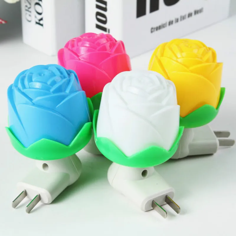 

Creative cartoon led light control children's night light rose light bedside sensor light baby feeding lamp Christmas gift light