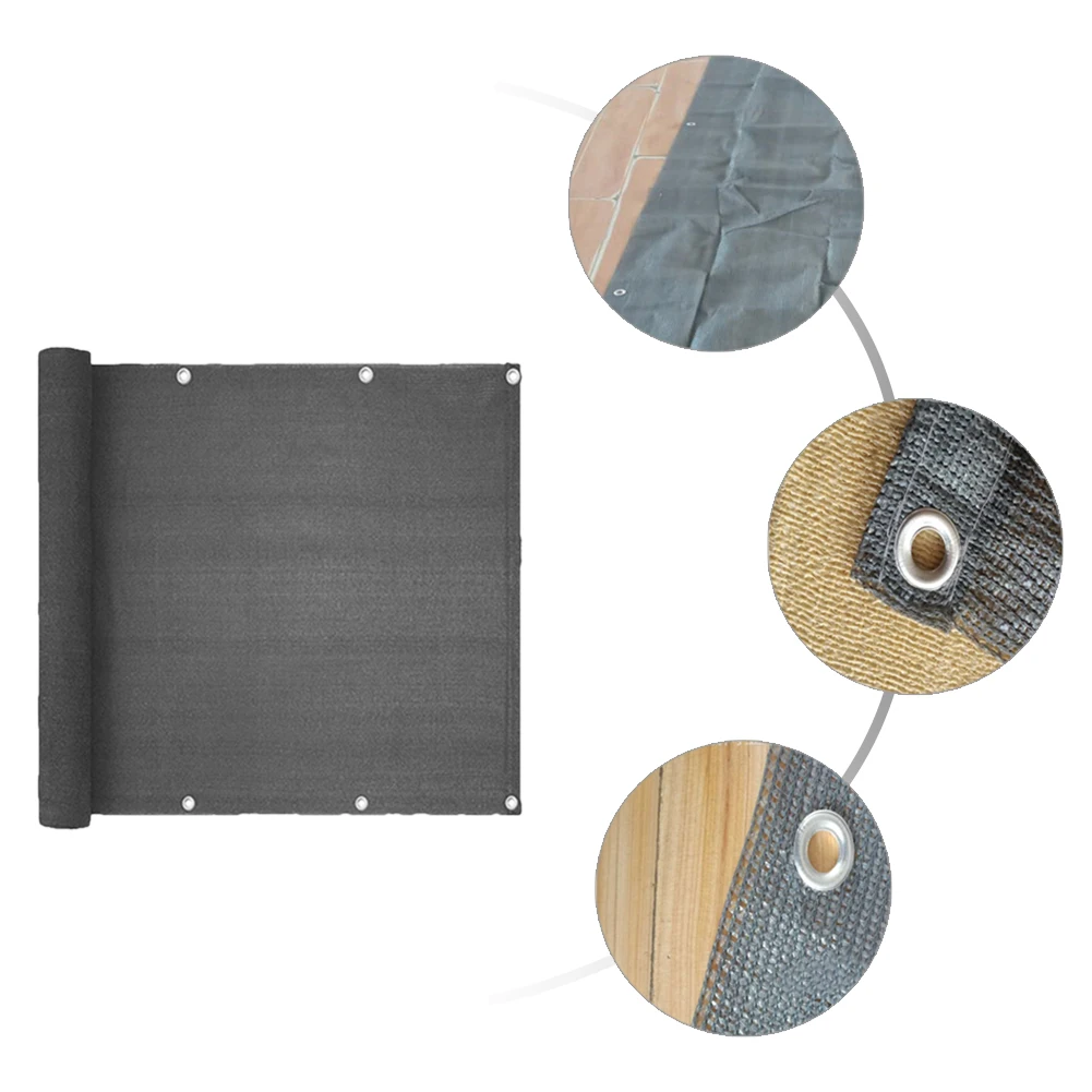 

0.9x5M Balcony Garden Fence Cover Shelter Privacy Screen Cover Outdoor Awning Wind Sunshade Net For Balconys Swimming Pool