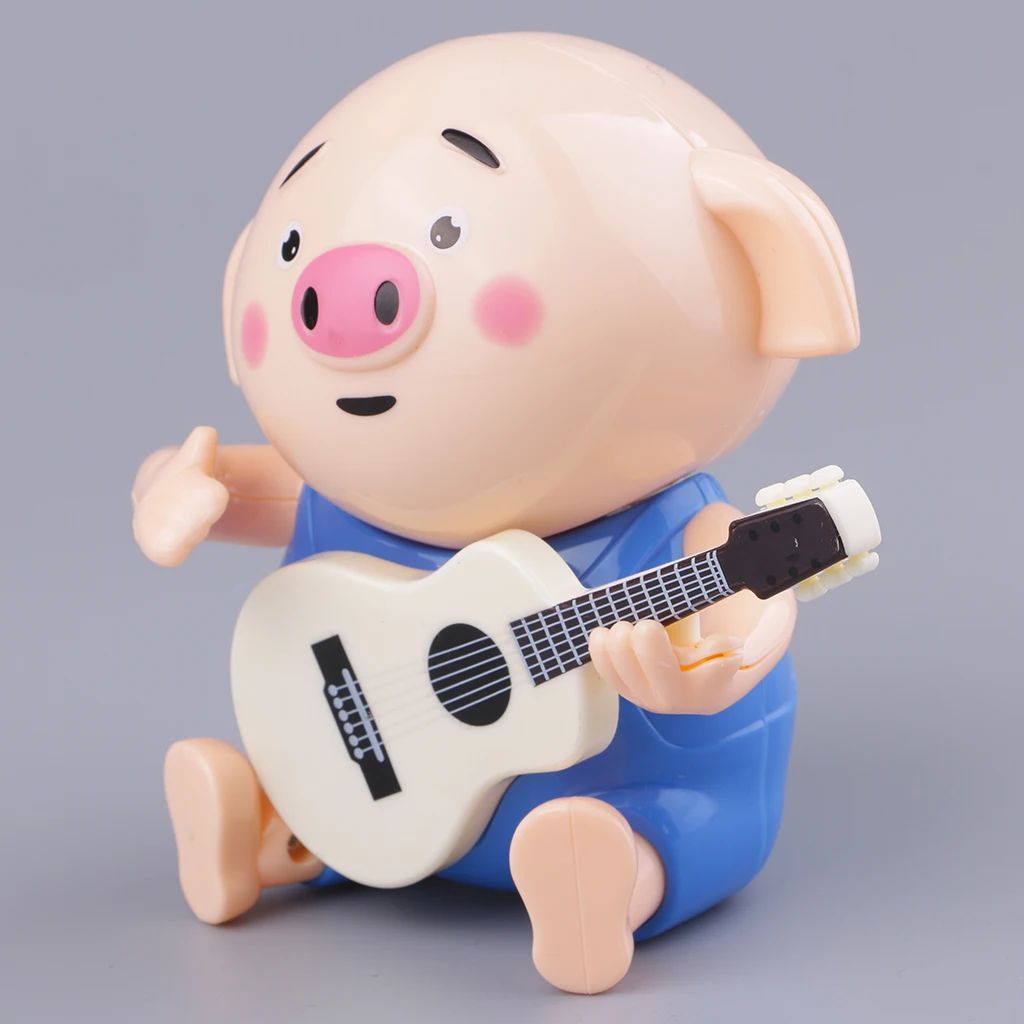 

Lovely Play Guitar Pig Electric Music Sound Toy for Family Set Interactive