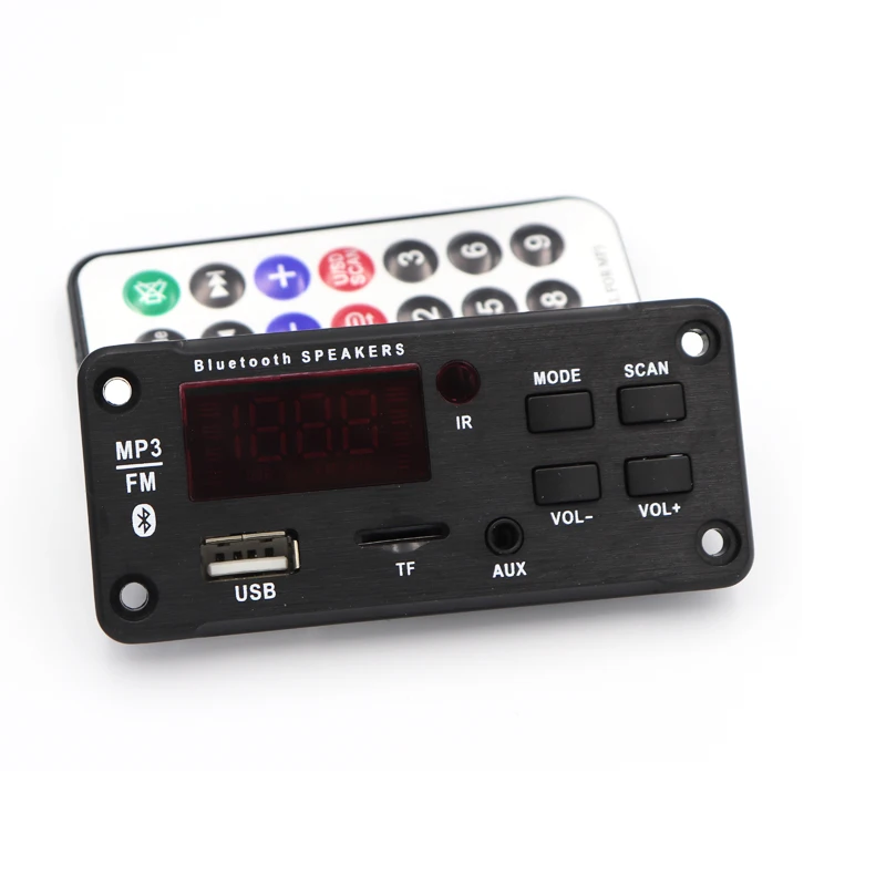 Автомобильный MP3 декодер аудио Плата Bluetooth 5,0 DC 12 В USB источник питания WMA WAV FLAC APE формат TF FM Радио MP3 плеер дистанционное управление