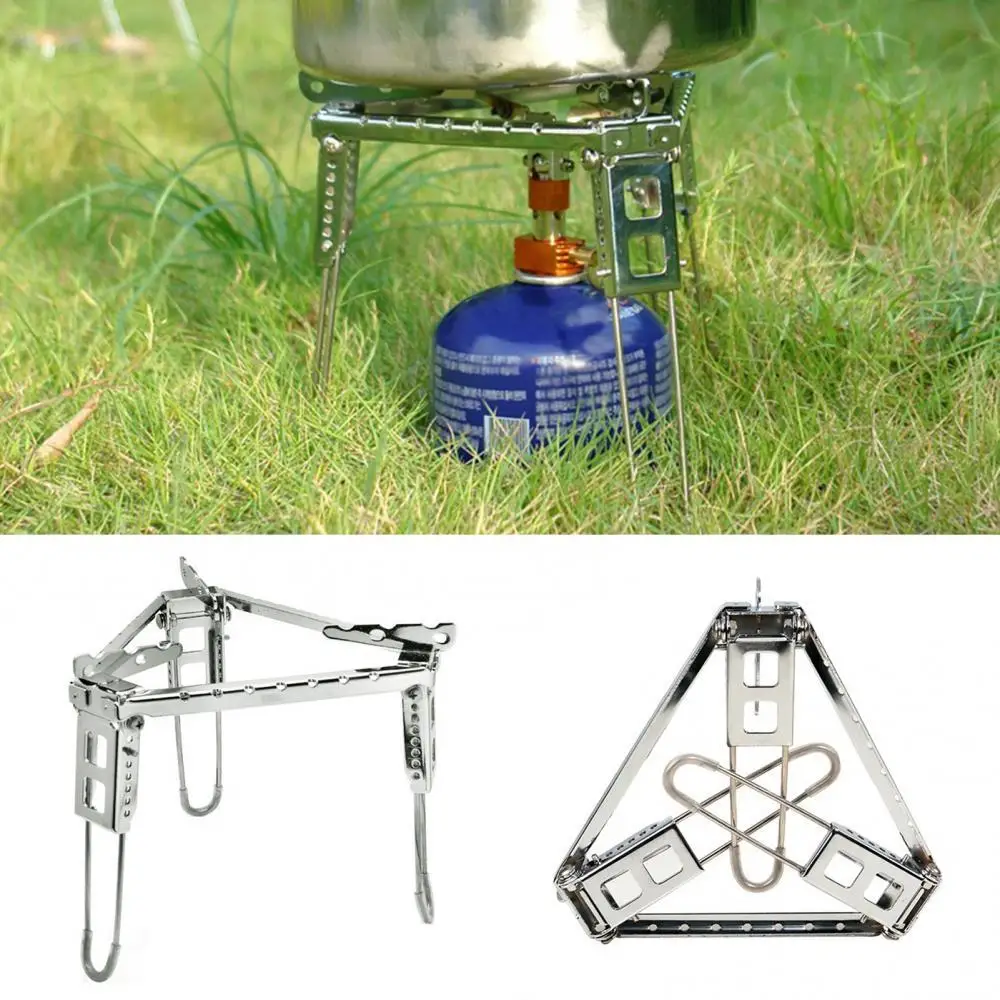 

Outdoor Camping Hiking Alcohol Stove Rack Ultralight Folding Pot Burner Stand Outdoor Picnic Foldable Pot Stand Accessories
