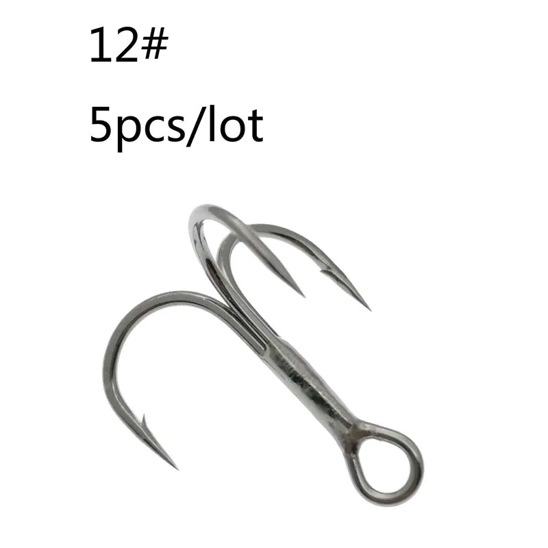 12 OUTKIT 5 шт./кор. 3xStrengthen супер сильный близнецов Сталь сплав Sharp приманка с тройным крючком 6#8#10#12# рыболовные снасти рыболовный крючок коробка - Цвет: 12