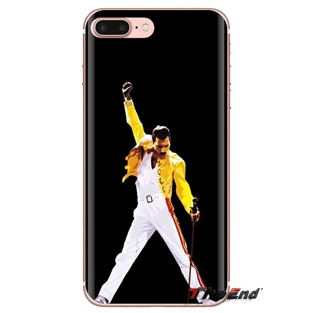 Фредди Меркури Queen мягкий прозрачный просвечивающийся чехол Чехлы для