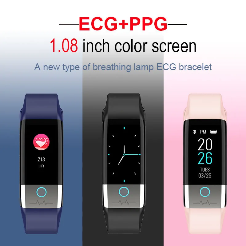 X1 Спортивные Bluetooth мужские смарт-браслет PPG+ ECG часы кровяное давление Пульс IP67 Водонепроницаемый фитнес-трекер Smartwatch