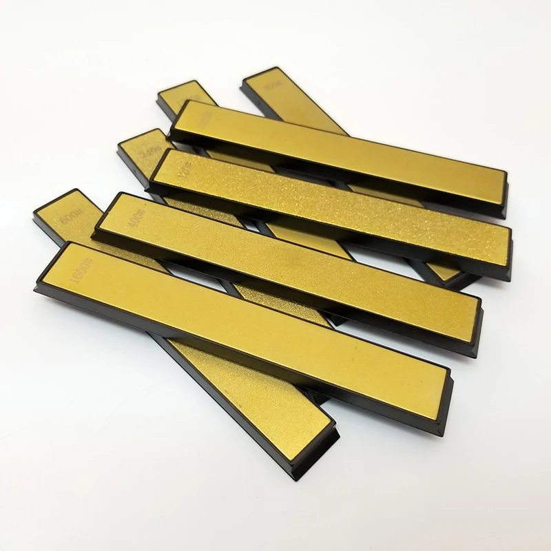 Professional Golden Diamond Plate Kitchen Knife Sharpener Stone Whetstones Sharpening Tool sharpening stone bar Grind | Дом и сад