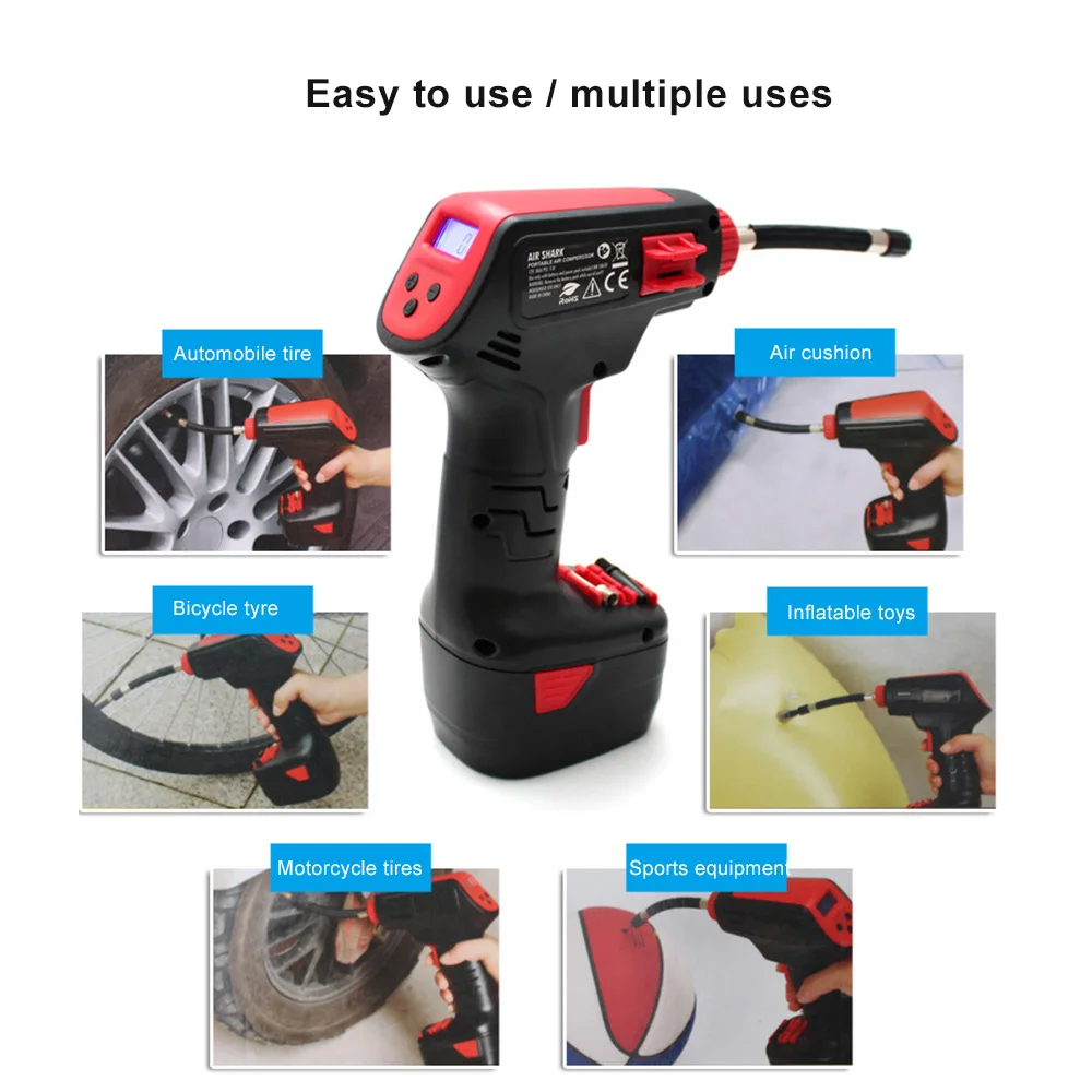 Насос для накачивания шин 12 В 100 PSI |