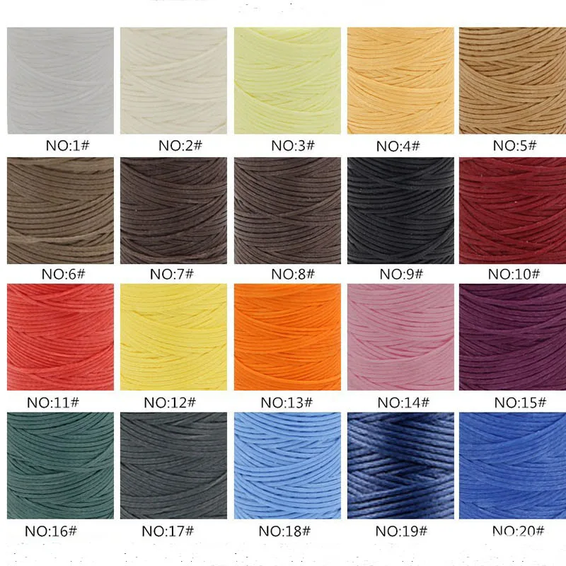 INS Hot 30m/Roll Durable 0.8mm Leather Waxed Thread Cord for DIY Handicraft Tool Hand Stitching Thread Flat Waxed Sewing Line