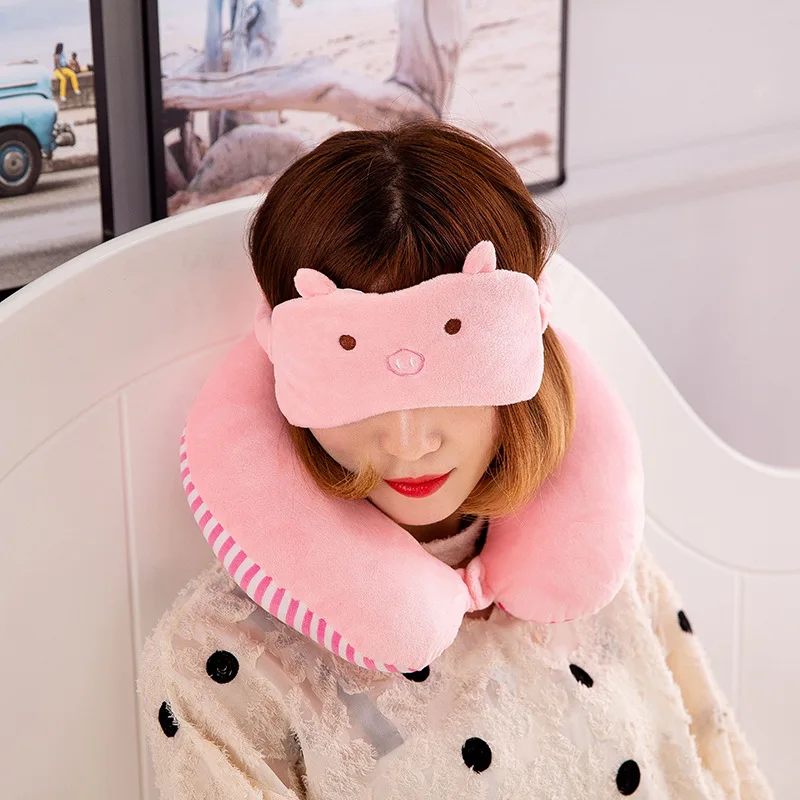 U-образная подушка в форме мультяшного героя для кормления студентов офиса