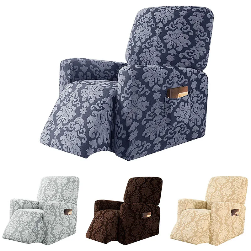 

All-inclusive Recliner Sofa Chair Cover Jacquard Chair Cover Elastic Armchair Slipcover for Living Room Spandex Couch Protector