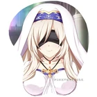 Коврик для мыши в стиле аниме Goblin Slayer Priestess, 3D-коврик для мыши с мягкой подставкой для запястья, игровой коврик, Настольный коврик