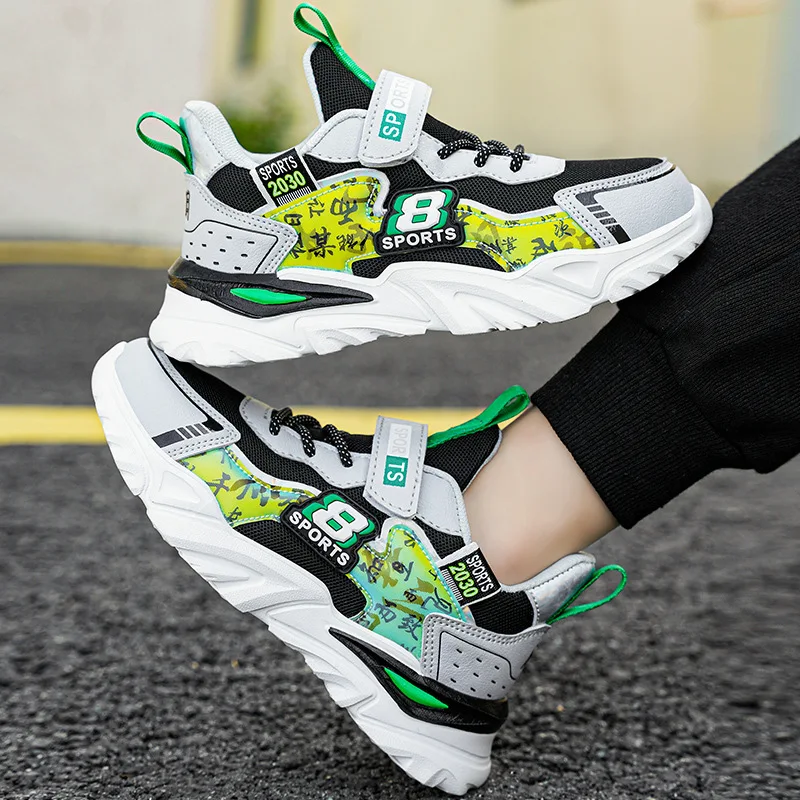 

Spring Autumn Sport Shoes For Children New Big Boys Running Shoes Kids Sneakers Casual Tenis Shoes Mesh Breathable Boy Training